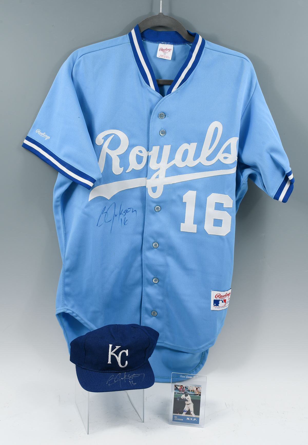 THREE PIECE BO JACKSON SIGNED