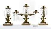 Three-piece brass girandole se