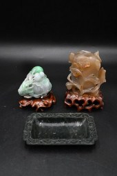 THREE PIECE CARVED GROUPThree