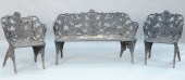 THREE PIECE CAST IRON GARDEN S
