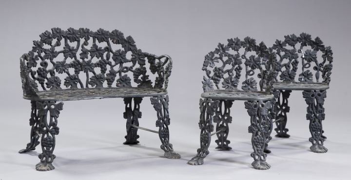 Three-Piece Cast-Iron Garden Suite,
