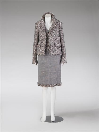 Three-piece Chanel pastel tweed