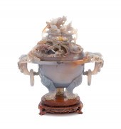 THREE PIECE CHINESE JADE DRAGO