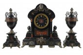 THREE-PIECE CLOCK GARNITUREmar