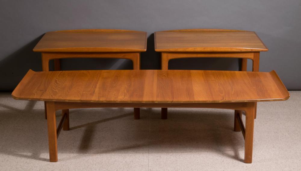 THREE-PIECE COFFEE AND END TABLE