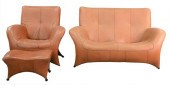 THREE PIECE DESIGNER LEATHER L