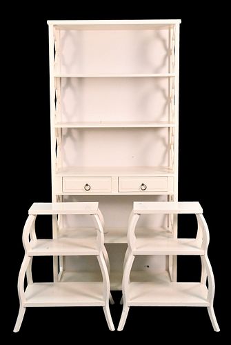 THREE PIECE ENAMEL WHITE LOTThree