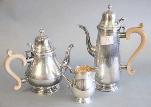 THREE PIECE ENGLISH STERLING SILVER