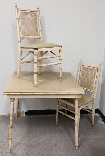 THREE PIECE FAUX BAMBOO LOTThree