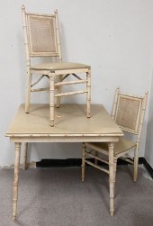 THREE PIECE FAUX BAMBOO LOTThr