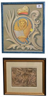 THREE PIECE FRAMED ART GROUP,