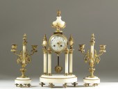 THREE-PIECE FRENCH CLOCK SET M