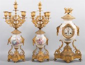 THREE-PIECE FRENCH PORCELAIN C