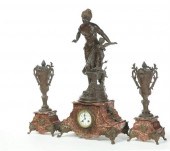 THREE-PIECE GARNITURE SET.  Fr