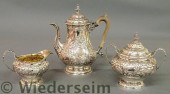 Three-piece George IV silver s