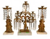 THREE PIECE GIRANDOLE SET, TO