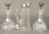 THREE PIECE GLASS LOT, TO INCL