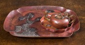 THREE-PIECE GORHAM COPPER DESK