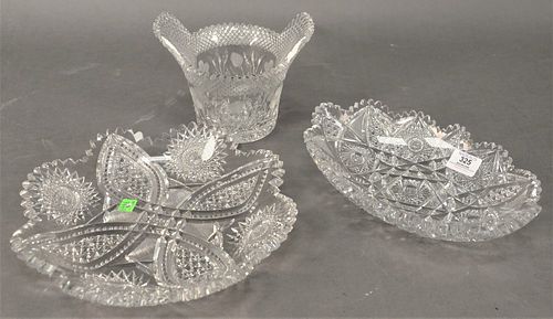 THREE PIECE GROUP OF AMERICAN CUT