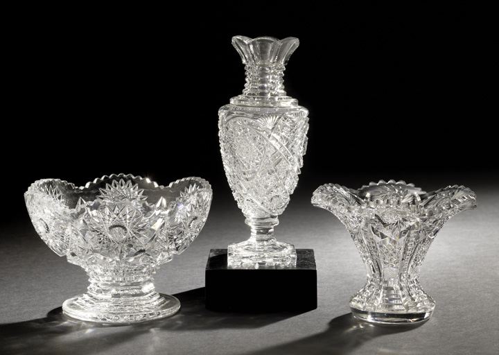 Three-Piece Group of American Cut
