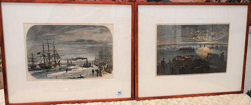 THREE PIECE GROUP OF FRAMED PRINTS,
