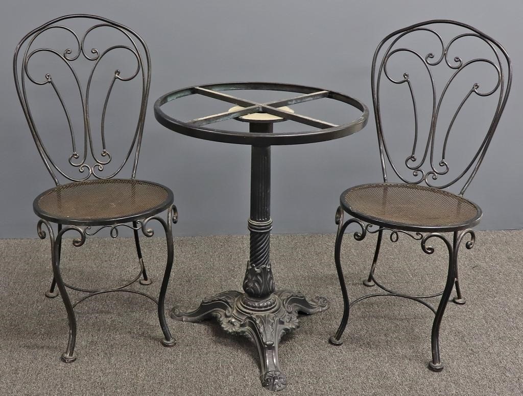 Three piece iron ice cream set to