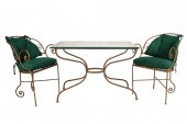 THREE-PIECE IRON PATIO SETcomp