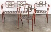 THREE PIECE IRON PATIO SETThre