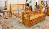 THREE-PIECE JUNIPER LOG BEDROO