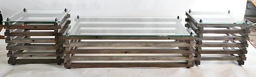 THREE PIECE LIVING ROOM TABLE