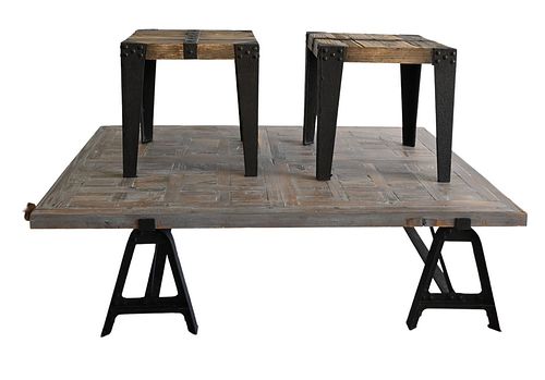 THREE PIECE LIVING ROOM TABLE