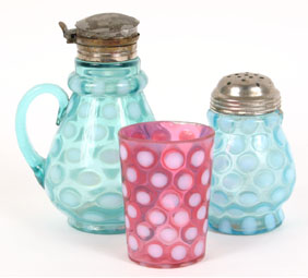Three piece lot including blue