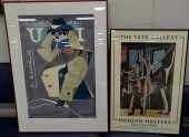 THREE PIECE LOT OF FRAMED POST