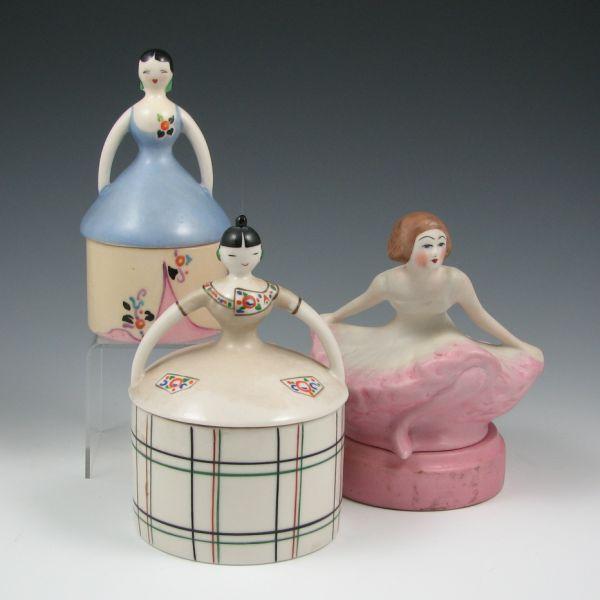 Three-piece lot of Fulper porcelain