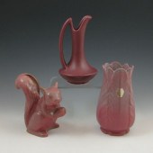 Three-piece lot of Niloak pott