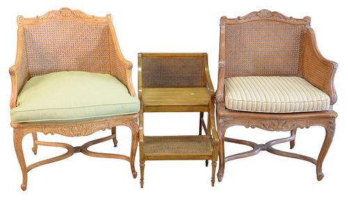 THREE PIECE LOT, TO INCLUDE PAIR OF