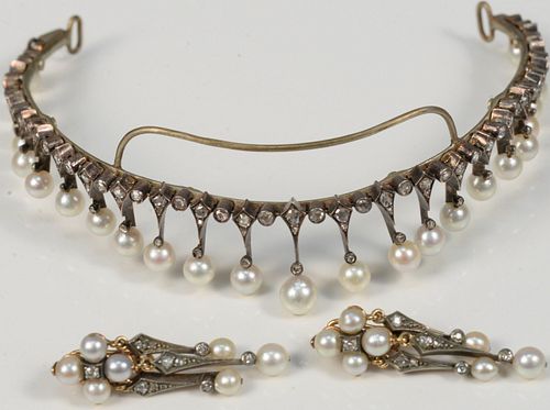 THREE PIECE LOT TO INCLUDE TIARA