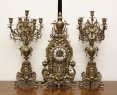 THREE-PIECE LOUIS XV STYLE CLO