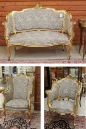 THREE-PIECE LOUIS XV STYLE GIL