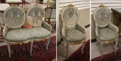 THREE-PIECE LOUIS XV STYLE SEA