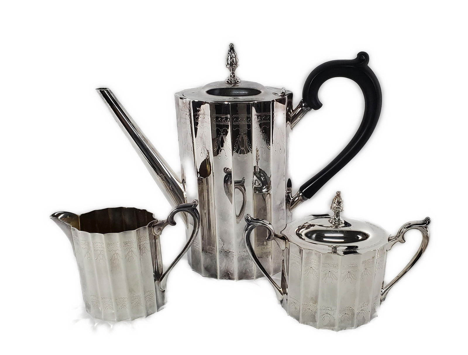 THREE PIECE LUNT SILVERPLATE COFFEE