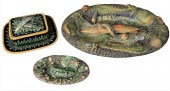 THREE PIECE MAJOLICA LOT TO IN
