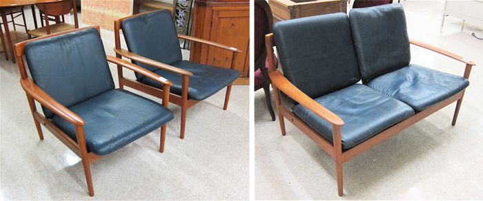 THREE-PIECE MID-CENTURY MODERN TEAK