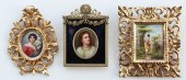 THREE PIECE MINIATURE PAINTING