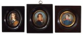 THREE PIECE MINIATURE PORTRAIT