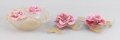 THREE-PIECE MURANO GLASS CONSO