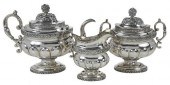 THREE PIECE NEW YORK COIN SILV