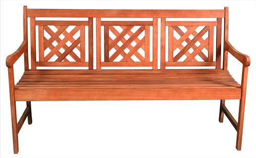 THREE PIECE OUTDOOR TEAK SETThree