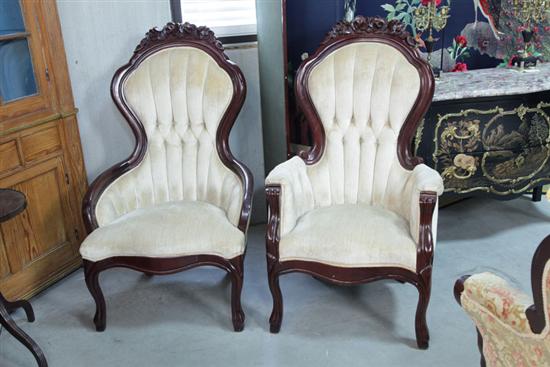 THREE PIECE PARLOR SET. Walnut