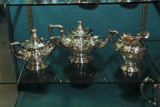 THREE PIECE REED & BARTON TEA